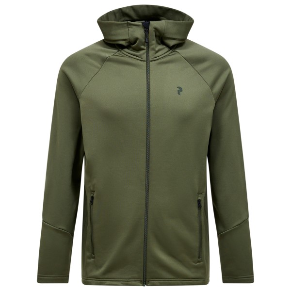 Peak Performance - Rider Essentials Zip Hood - Fleecejacke Gr M oliv von Peak Performance