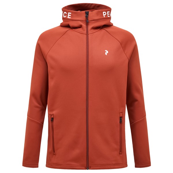 Peak Performance - Rider Zip Hood - Fleecejacke Gr XXL rot von Peak Performance