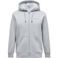 Peak Performance Sweatjacke mit Label-Schriftzug und Kapuze in L von Peak Performance