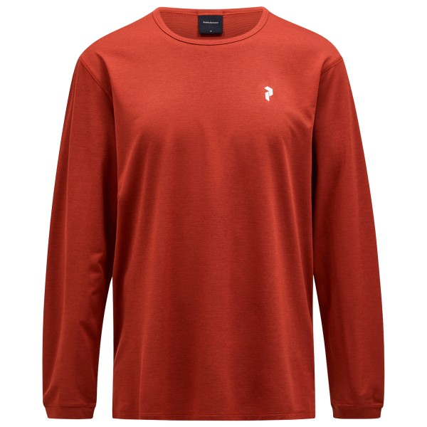 Peak Performance - Trail L/S - Longsleeve Gr L rot von Peak Performance