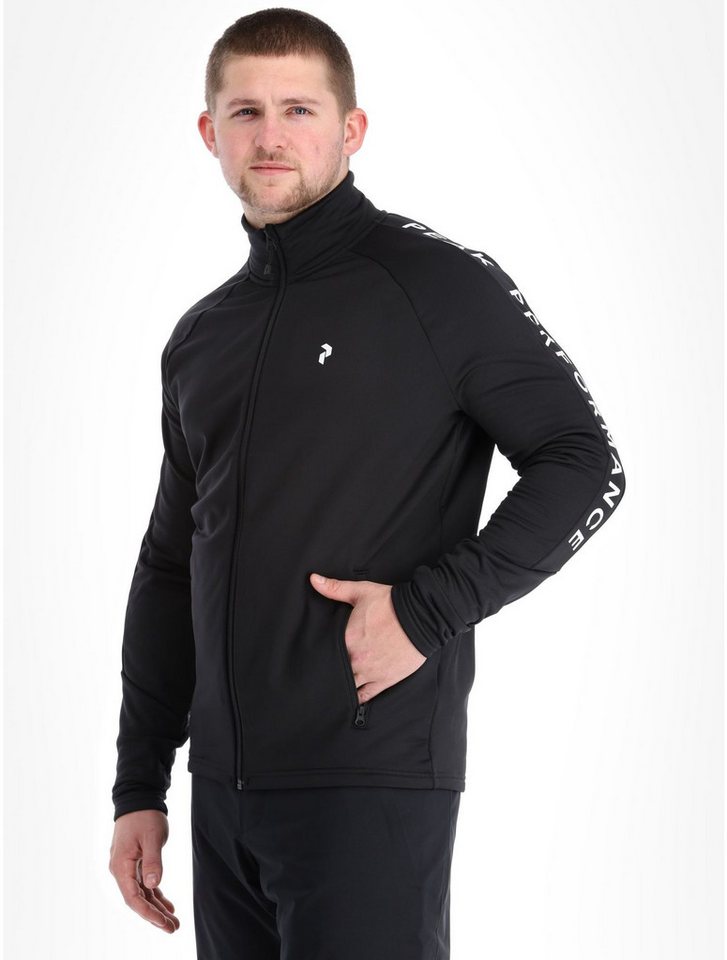 Peak Performance Trekkingjacke M Rider Mid Zip Jacket - BLACK/BLACK * von Peak Performance