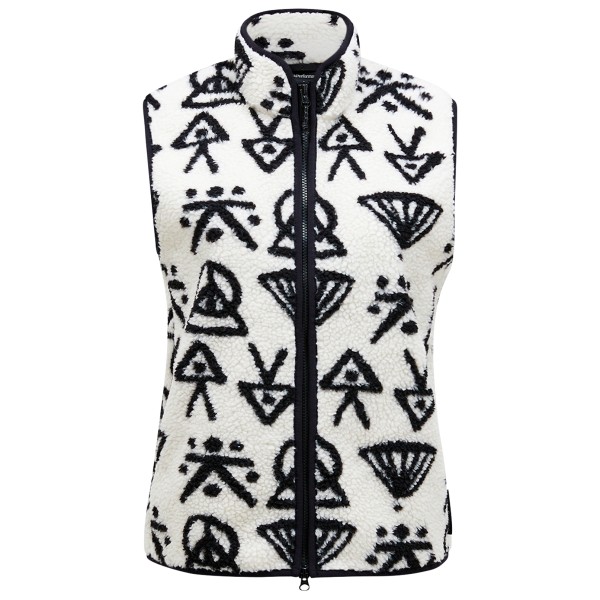 Peak Performance - Women's Graphic Pile Vest - Fleeceweste Gr M grau von Peak Performance