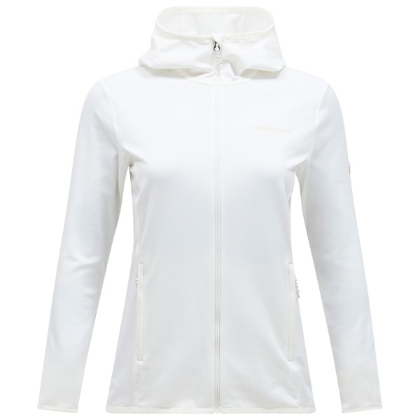 Peak Performance - Women's Light Zip Hood - Fleecejacke Gr M weiß von Peak Performance