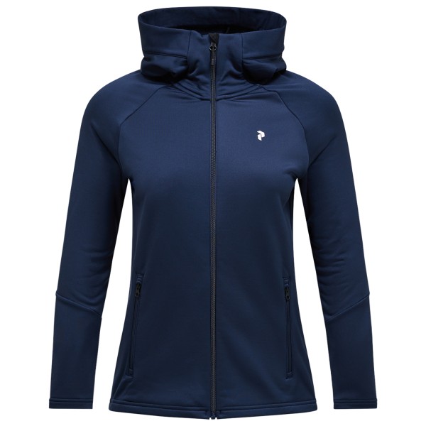Peak Performance - Women's Rider Essentials Zip Hood - Fleecejacke Gr XL blau von Peak Performance