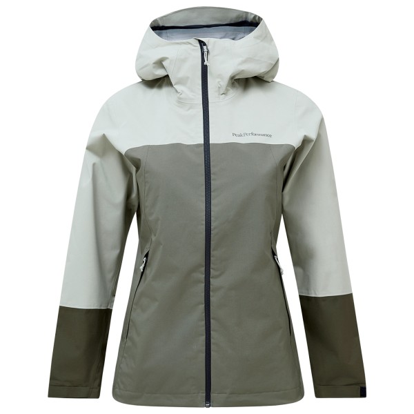 Peak Performance - Women's Trail Hipe Shell Jacket - Regenjacke Gr L grau/oliv von Peak Performance