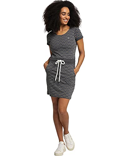 Peak Time Damen Jersey Sommerkleid Strandkleid L80023 Midgrey Melange Graphic Gr. M von Peak Time