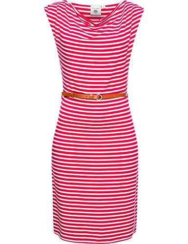 Peak Time Damen Kleid Dress Viskosekleid Sommerkleid Strandkleid Freizeitkleid L80028 Rasberry Gr. XL von Peak Time