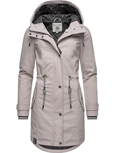 Peak Time Damen Regenjacke Regenmantel Jacke wasserdicht mit Kapuze L60042 Kitt22 Gr. XXL von Peak Time