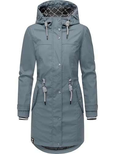 Peak Time Damen Regenjacke Regenmantel Jacke wasserdicht mit Kapuze L60042 Stormy Weather Gr. XL von Peak Time