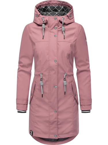 Peak Time Damen Regenjacke Regenmantel Jacke wasserdicht mit Kapuze L60042 Wistful Mauve Gr. XL von Peak Time