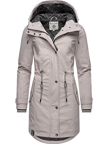 Peak Time Damen Regenjacke Regenmantel Jacke wasserdicht mit Kapuze L60042 Kitt22 Gr. S von Peak Time