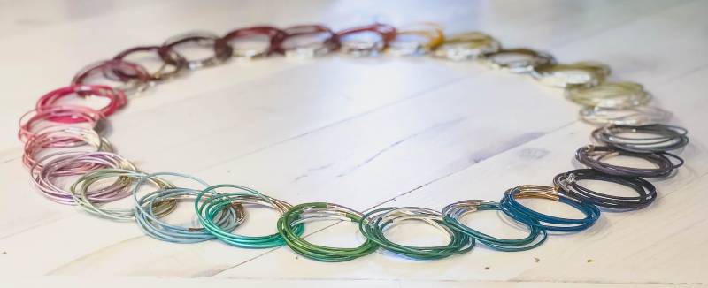 Echtem Hochwertigen Leder Schnur Armband Mit Einengender Gewölbt Rohrmoos von PeaksandSwellsCo