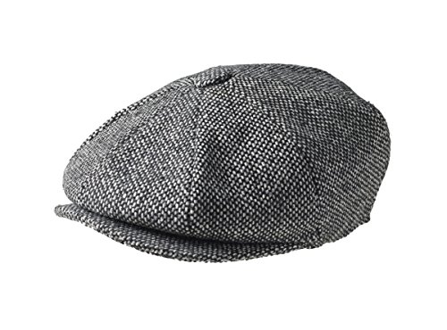 Peaky Blinders Cap - 1 Stück - Jungen - Zeitungsverteiler, Gr.- S, Black Bird''s Eye Tweed von Peaky Blinders