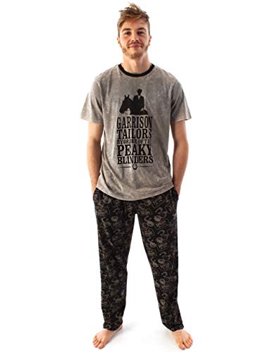 Peaky Blinds Pyjamas Herren Tommy Shelby Family T-Shirt & Lounge Hosen PJ Set von Peaky Blinders