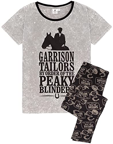 Peaky Blinders Pyjamas Womens Damen T-Shirt & Leggings Bottoms PJ Set, Grau, L von Peaky Blinders