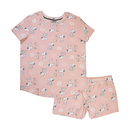 Peanuts Damen Pyjama-Set Pyjamaset, Sweet Story, L (9er Pack) von Peanuts