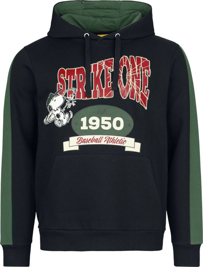Peanuts Kapuzenpullover - Strike One - S bis XXL - für Männer - Größe S - schwarz  - EMP exklusives Merchandise! von Peanuts