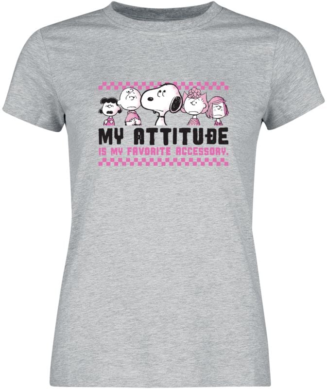 Peanuts My Attitube Is My Favorite T-Shirt grau meliert in 3XL Peanuts My Attitube Is My Favorite T-Shirt grau meliert in 3XL von Peanuts