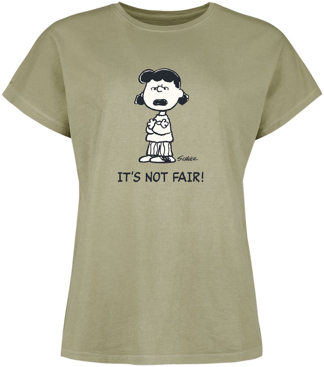 Peanuts Sally Brown - It´s Not Fair! T-Shirt grün in XL von Peanuts