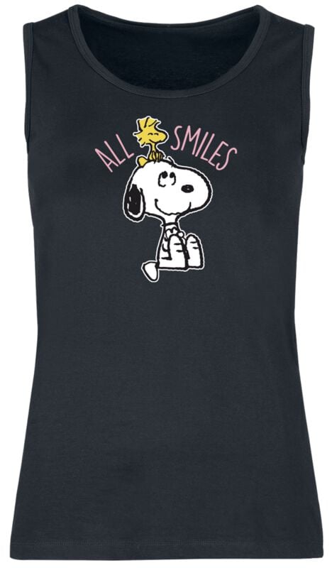 Peanuts Snoopy And Woodstock - All Smiles Tank-Top schwarz in XXL von Peanuts