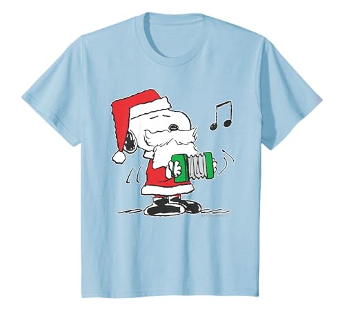 Peanuts Snoopy Kinder Xmas Santa Retro Musik Classic 80er Jahre Vibes T-Shirt von Peanuts