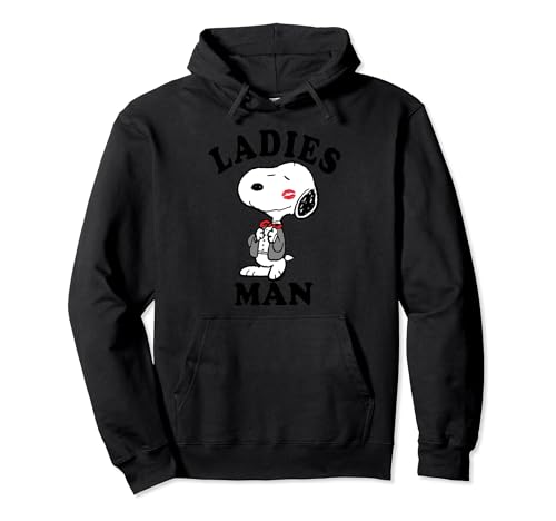 Peanuts Snoopy Kiss Damen Kapuzenpullover Pullover Hoodie von Peanuts