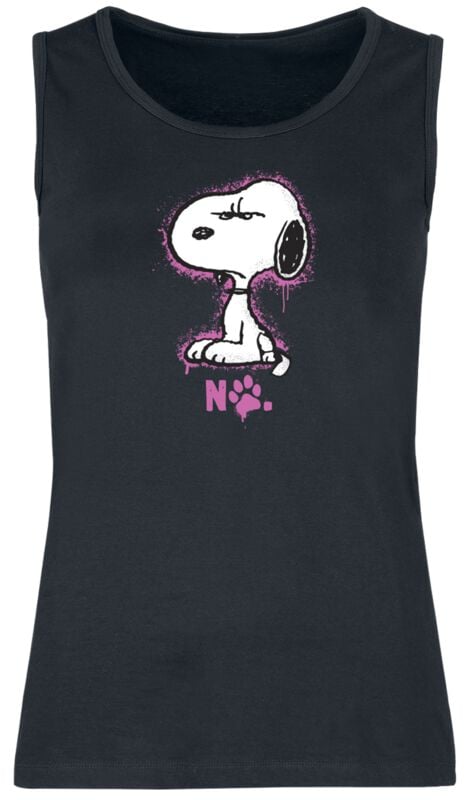 Peanuts Snoopy - No Tank-Top schwarz in S von Peanuts