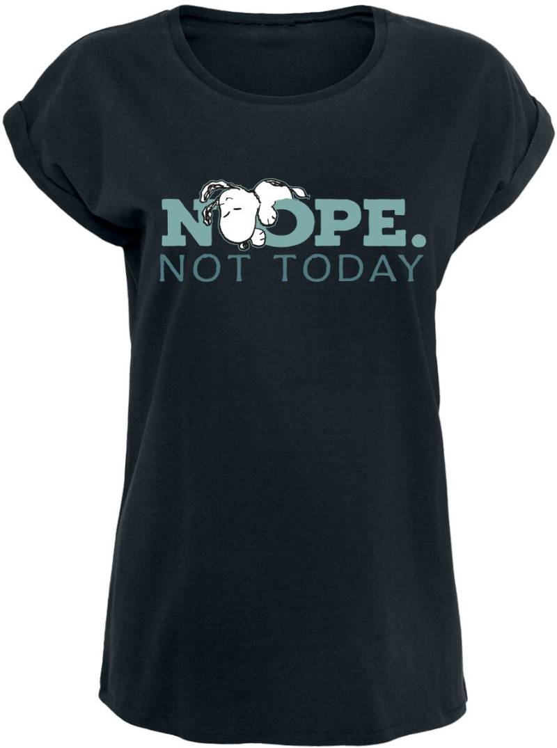 Peanuts Snoopy - Nope. Not Today T-Shirt schwarz in XXL von Peanuts