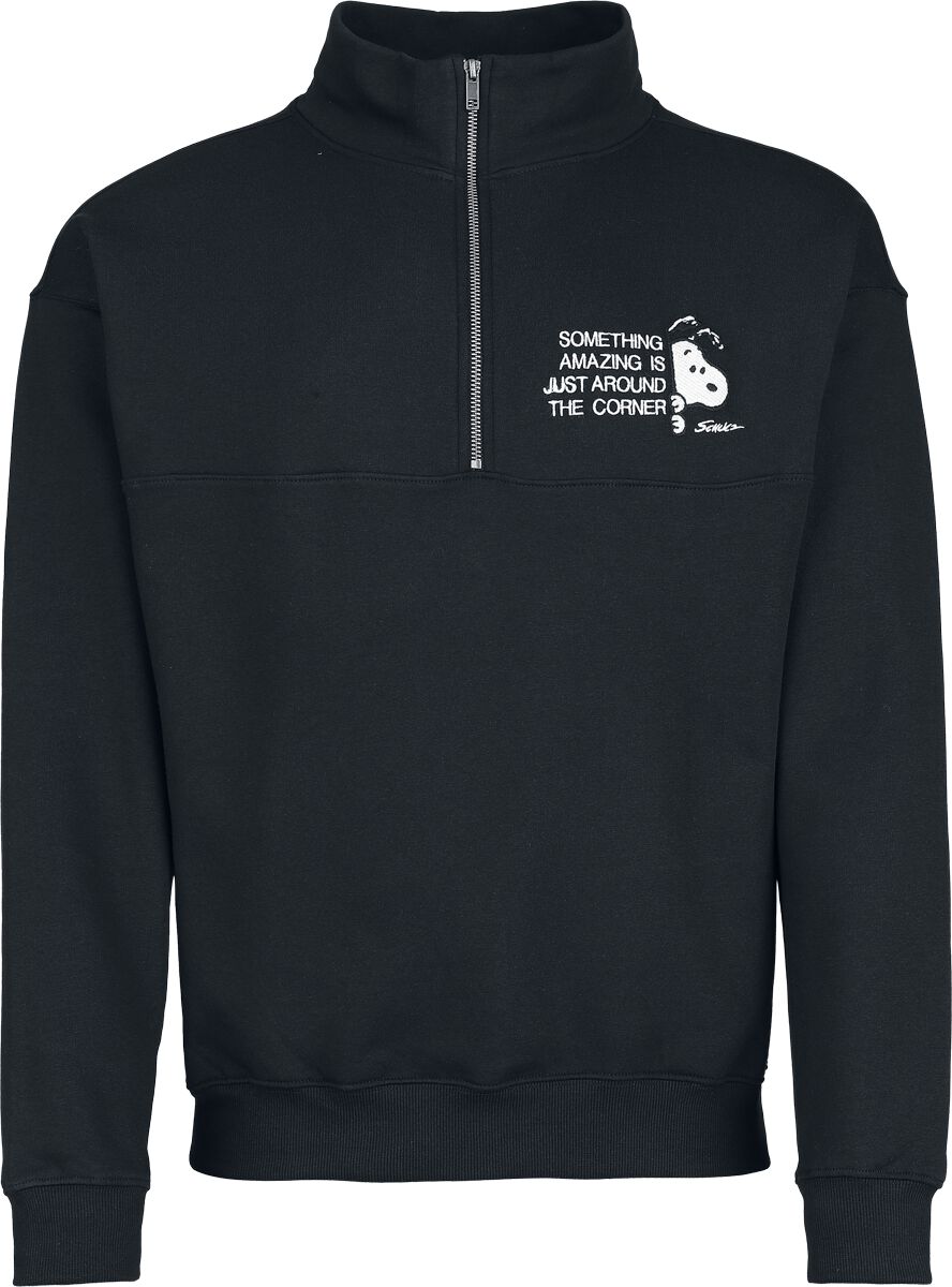 Peanuts Snoopy - Something Amazing Is Just Around The Corner - Troyer Sweatshirt schwarz in 3XL von Peanuts
