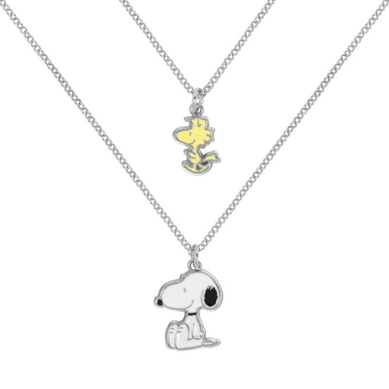 Peanuts Snoopy & Woodstock 2er Set Halskette silberfarben von Peanuts
