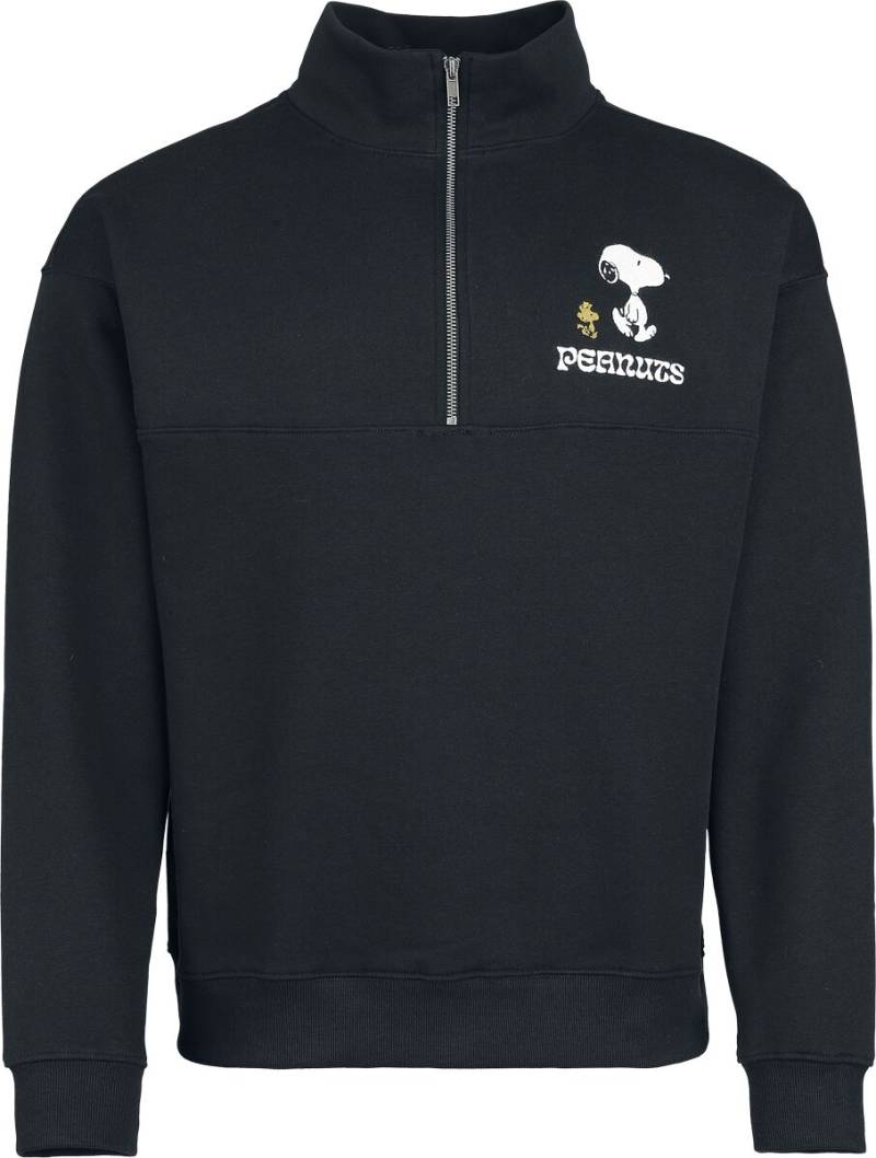Peanuts Sweatshirt - Peanuts - Snoopy und Woodstock - Troyer - S bis 3XL - für Männer - Größe XXL - schwarz  - EMP exklusives Merchandise! von Peanuts