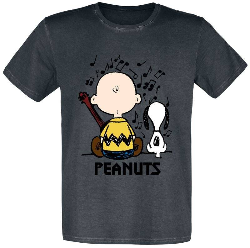 Peanuts T-Shirt - Charlie Brown und Snoopy - M bis 5XL - für Männer - Größe XL - schwarz  - EMP exklusives Merchandise! von Peanuts