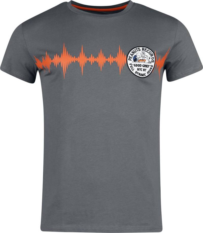 Peanuts T-Shirt - Peanuts Records - S bis XXL - für Männer - Größe XXL - grau  - EMP exklusives Merchandise! von Peanuts
