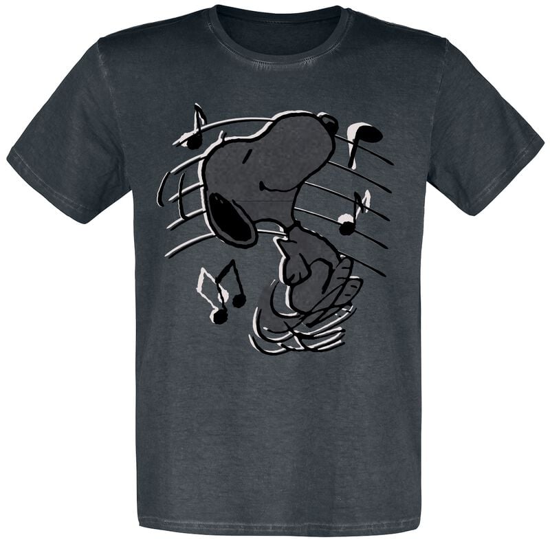 Peanuts T-Shirt - Snoopy Music - S bis 5XL - für Männer - Größe S - schwarz - EMP exklusives Merchandise! Peanuts T-Shirt - Snoopy Music - S bis 5XL - für Männer - Größe S - schwarz - EMP exklusives Merchandise! von Peanuts
