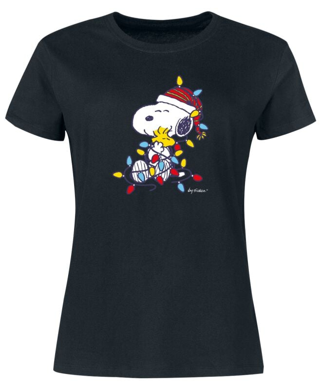 Peanuts T-Shirt - Snoopy und Woodstock - S bis 3XL - für Damen - Größe XXL - schwarz  - EMP exklusives Merchandise! von Peanuts