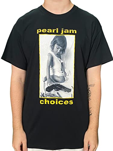 Pearl Jam Herren Choices T-Shirt, Schwarz, XL von Pearl Jam
