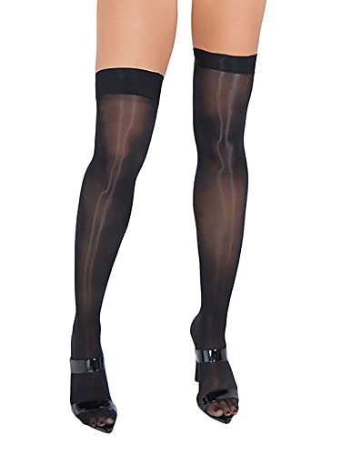 Pearl And Poseidon Zenia Glanzende Halterlose Strumpfe - One Size Red von Pearl & Poseidon