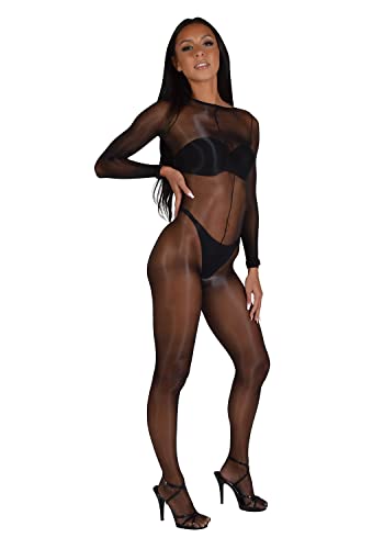 Pearl & Poseidon Asteria Full Bodystocking -XL-Black von Pearl & Poseidon