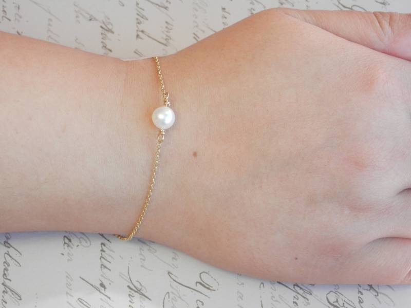 Perlenarmband Gold von PearlDazzle