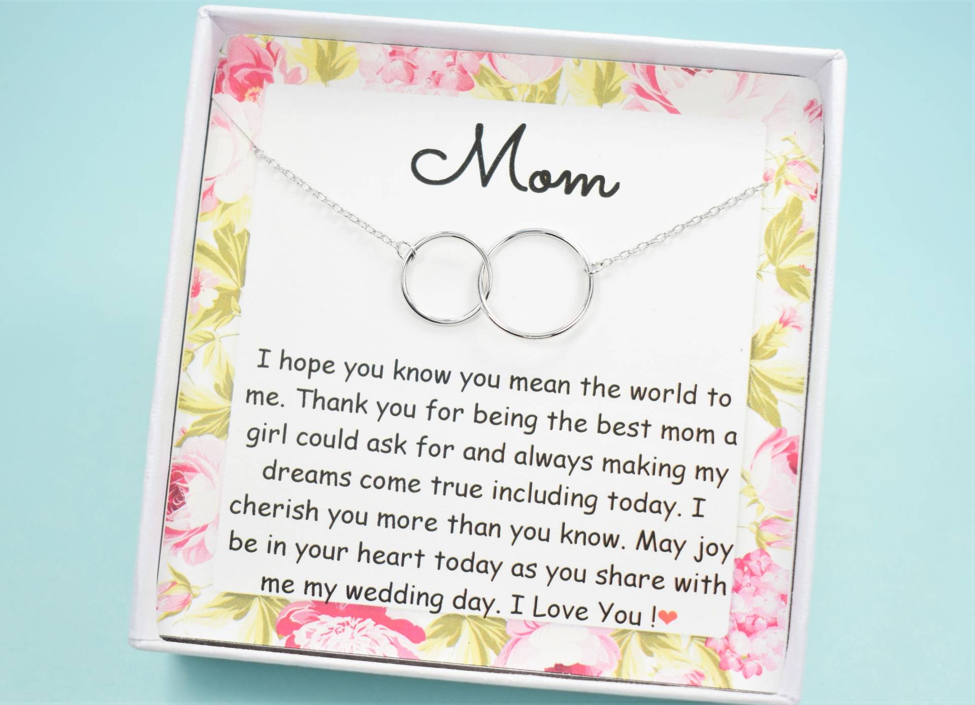 Mutter Der Braut Halskette Sterling Silber, Vergoldet von PearlSelect