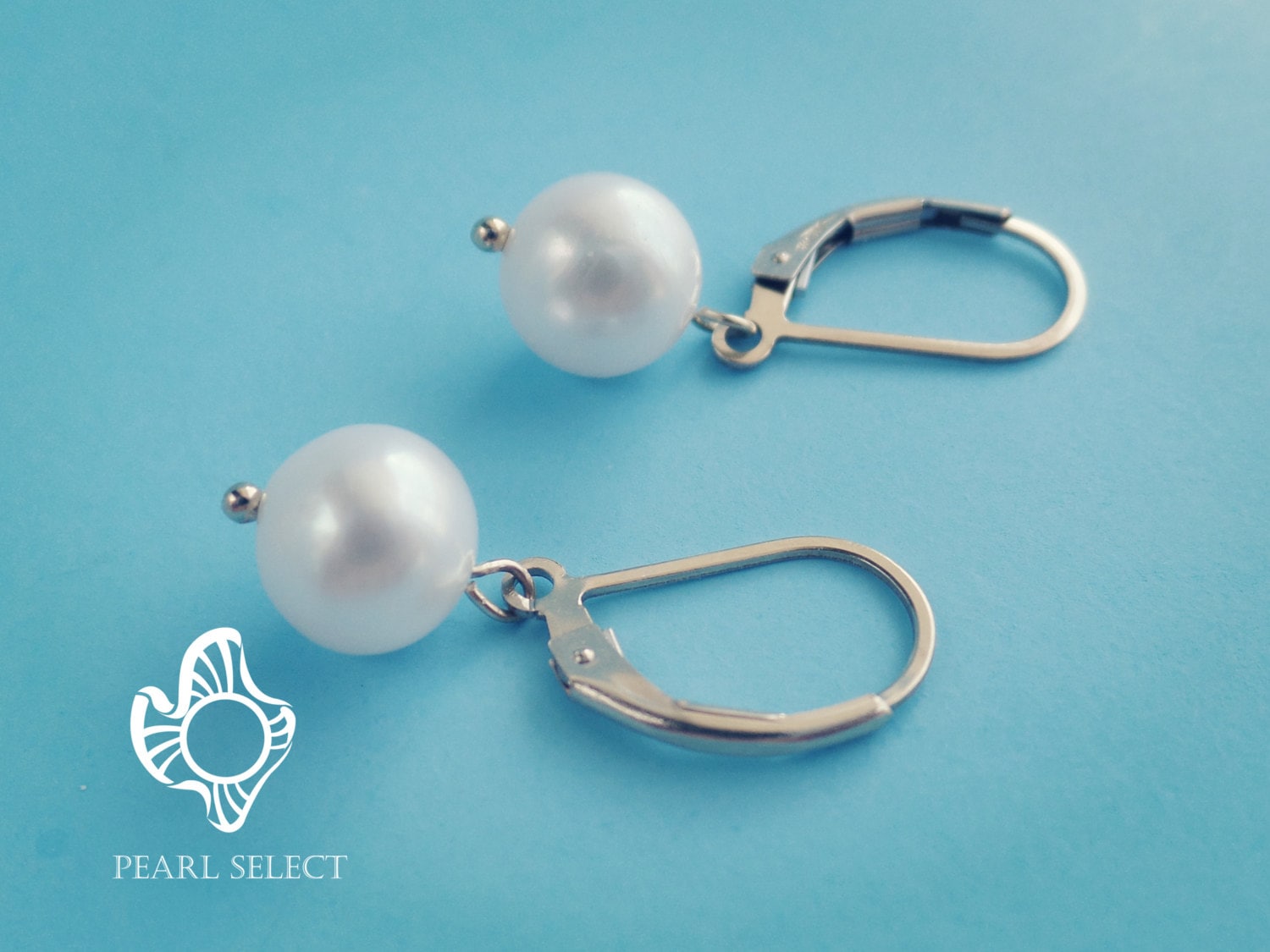 Perlen Ohrringe, Brautjungfern Geschenk, Süßwasser Ohrringe, Sterling Silber Ohrringe, Lever Back Ohrringe, Perlen Ohrringe von PearlSelect