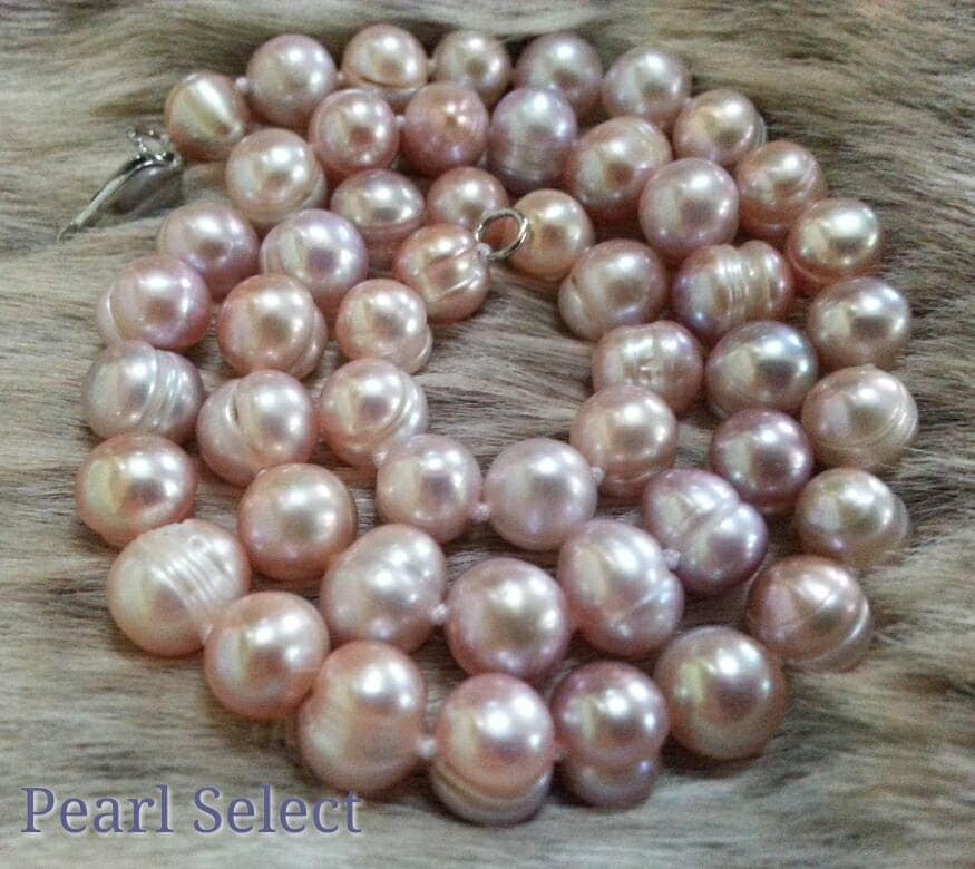 Pfirsich Süßwasser Perlen Halskette 7-8 Mm, 17 Zoll von PearlSelect