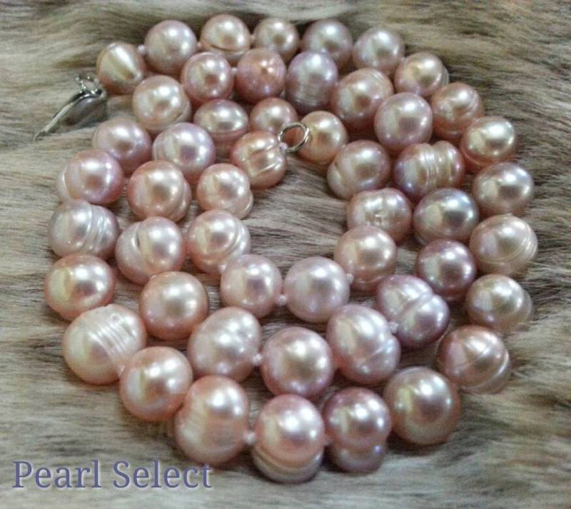 Pfirsich Süßwasser Perlen Halskette 7-8 Mm, 17 Zoll von PearlSelect
