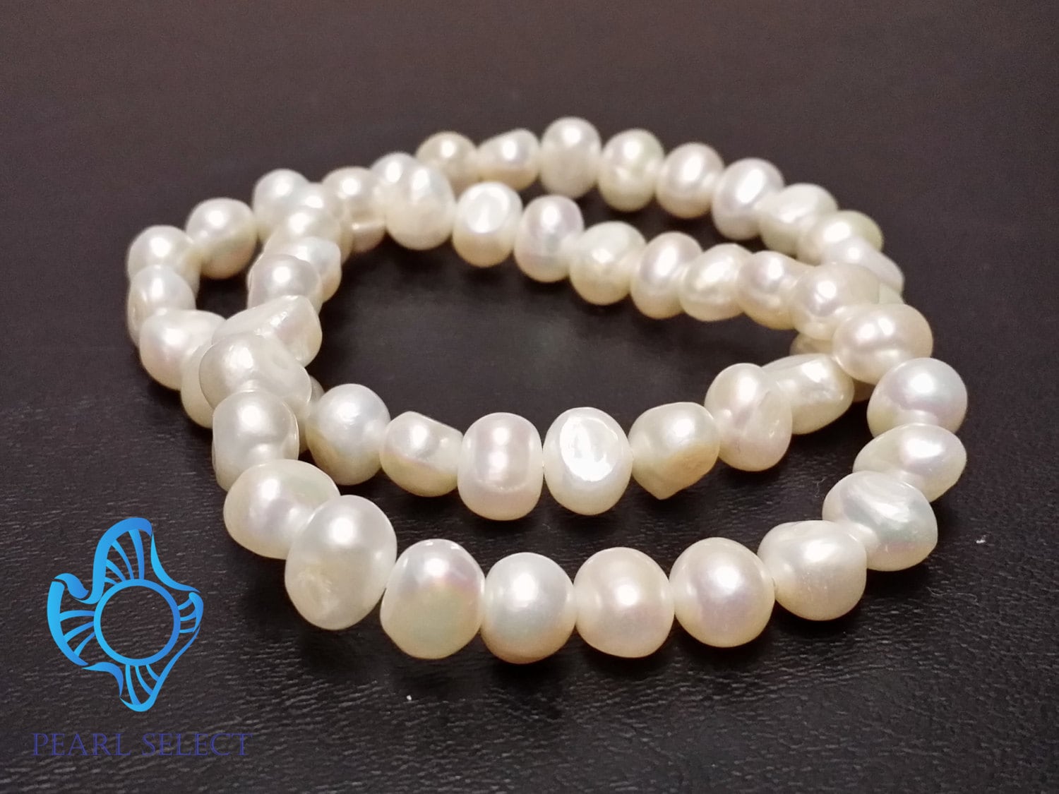 Süßwasserperlenarmband, Doppelstrangperlenarmband, Perlenarmband Dehnbar, Dehnbar von PearlSelect
