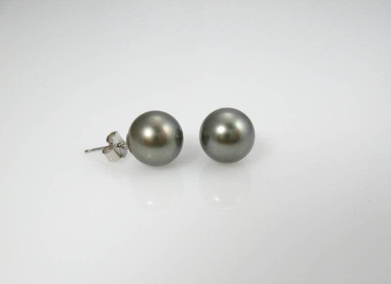 14Kt Gold/925 Sterlingsilber 9-10 Mm Tahitiperle Ohrstecker 14Kt Gold/925 Sterlingsilber 9-10 Mm Tahitiperle Ohrstecker von PearlSensations