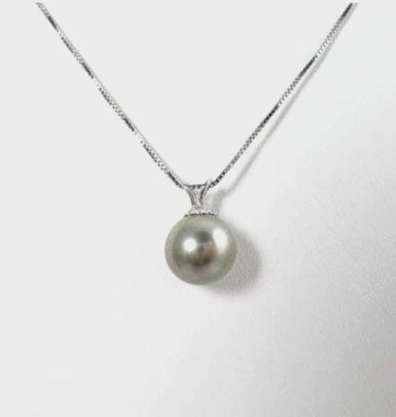 14Kt Gold 9-10 Mm Südsee Tahiti Perle Anhänger von PearlSensations