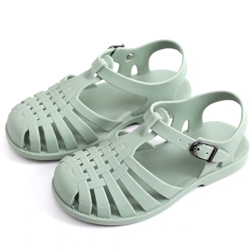 Pearleaf Sommer Sandalen Mädchen Jungen Atmungsaktiv Kunststoff Obermaterial Rutschfeste Sohlen Kleinkind bis Kinder Gr, grün, 23 EU Pearleaf Sommer Sandalen Mädchen Jungen Atmungsaktiv Kunststoff Obermaterial Rutschfeste Sohlen Kleinkind bis Kinder Gr, grün, 23 EU von Pearleaf