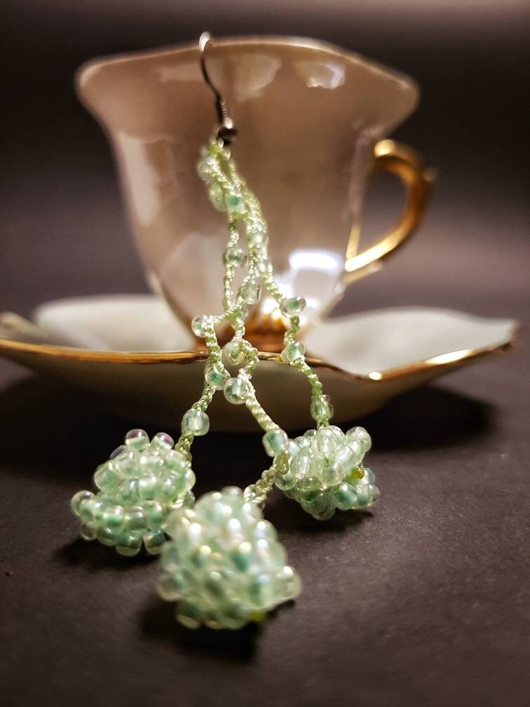 Handgehäkelte Ohrringe von PearlsOfAlibaba