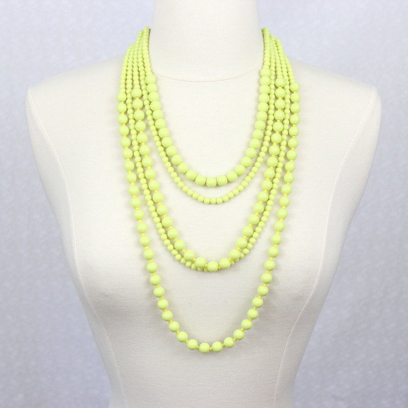 Multi Strand Statement Halskette von PearlsandBeyond