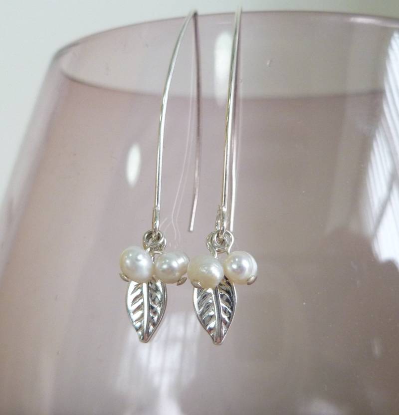 Süsswasserperlen Und Sterling Silber Buche Ohrringe Uk Made Süsswasserperlen Und Sterling Silber Buche Ohrringe Uk Made von PearlsandDaughters